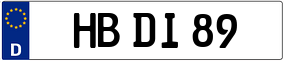 Trailer License Plate